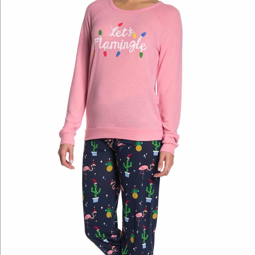 PJ Salvage | Let’s Flamingle Christmas PJ Set